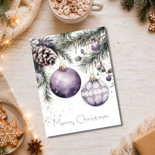Weihnachtsgrußkarte zum Fest Postkarte