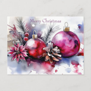 Weihnachtsgrußkarte zum Fest Postkarte