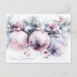 Weihnachtsgrußkarte zum Fest Postkarte