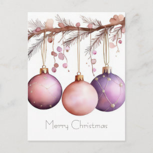 Weihnachtsgrußkarte zum Fest Postkarte