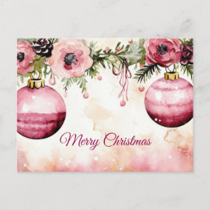 Weihnachtsgrußkarte zum Fest Postkarte