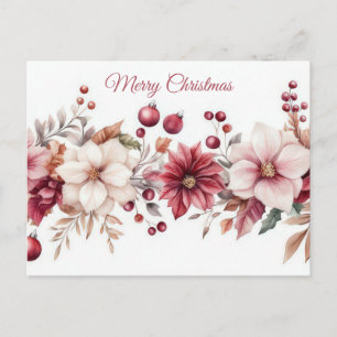 Weihnachtsgrußkarte zum Fest Postkarte
