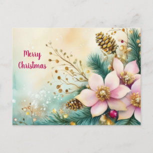 Weihnachtsgrußkarte zum Fest Postkarte