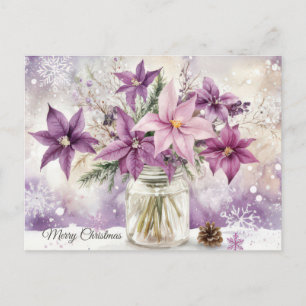 Weihnachtsgrußkarte zum Fest Postkarte