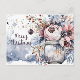 Weihnachtsgrußkarte zum Fest Postkarte