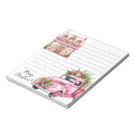 Weihnachtsgrüßkarten Notepad Notizblock