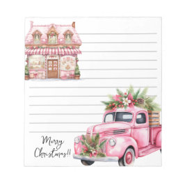 Weihnachtsgrüßkarten Notepad Notizblock