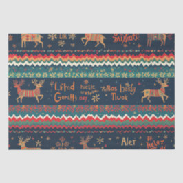 Weihnachtsgrüßmuster Seidenpapier