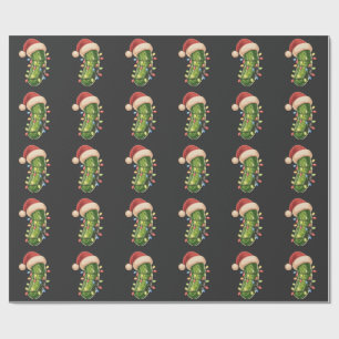 Weihnachtsgurke Gurke In Xmas Licht Gurke Geschenkpapier