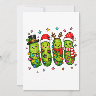 Weihnachtsgurken-Crew Feiertagskarte
