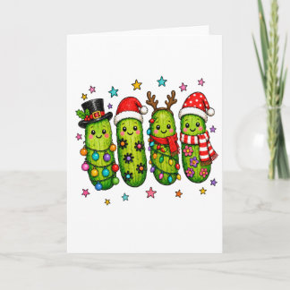 Weihnachtsgurken-Crew Feiertagskarte