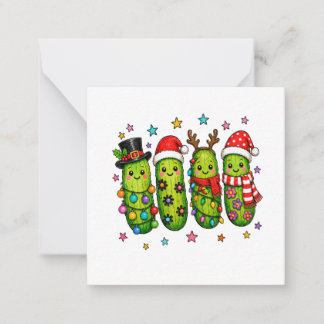 Weihnachtsgurken-Crew Mitteilungskarte
