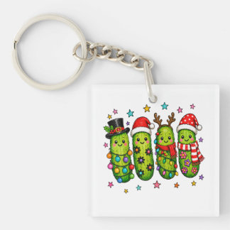 Weihnachtsgurken-Crew Schlüsselanhänger