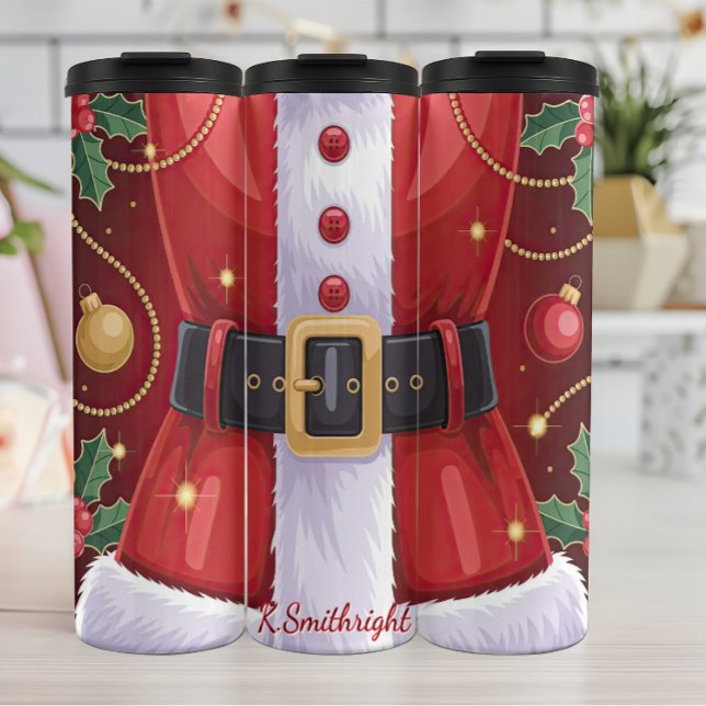 Weihnachtsgürtel und Anzug Thermosbecher (Von Creator hochgeladen)
