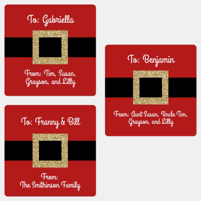Weihnachtsgürtel Weihnachten Individuell Personali Etiketten (Gruppe)