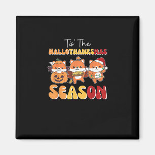 WeihnachtsHalloween Das Hallothanksmas Jahreszeit Magnet