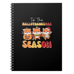 WeihnachtsHalloween Das Hallothanksmas Jahreszeit Notizblock