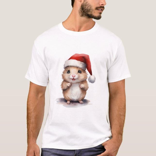 Weihnachtshamster T-Shirt (Vorderseite)