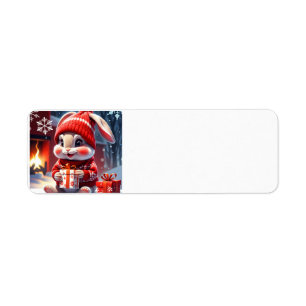 Weihnachtshändler-Adressetikett