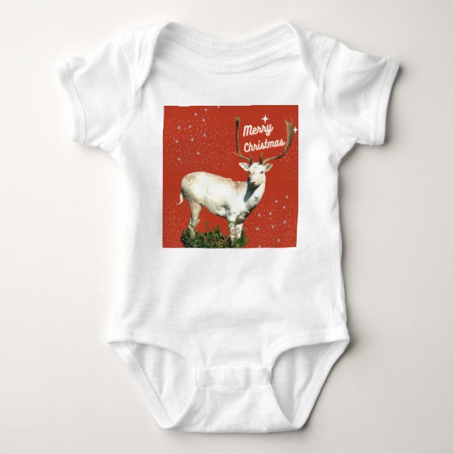 Weihnachtshändler Baby Strampler (Vorderseite)