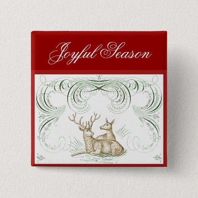 Weihnachtshändler Button (Vorderseite)