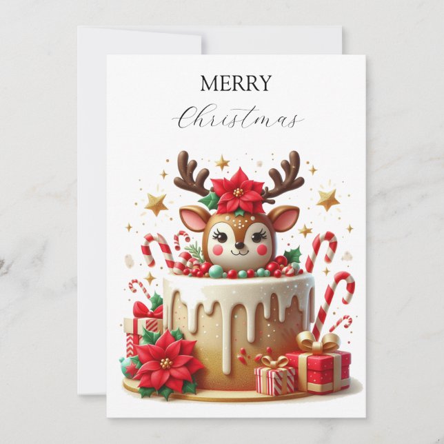 Weihnachtshändler Feiertagskarte (Vorderseite)