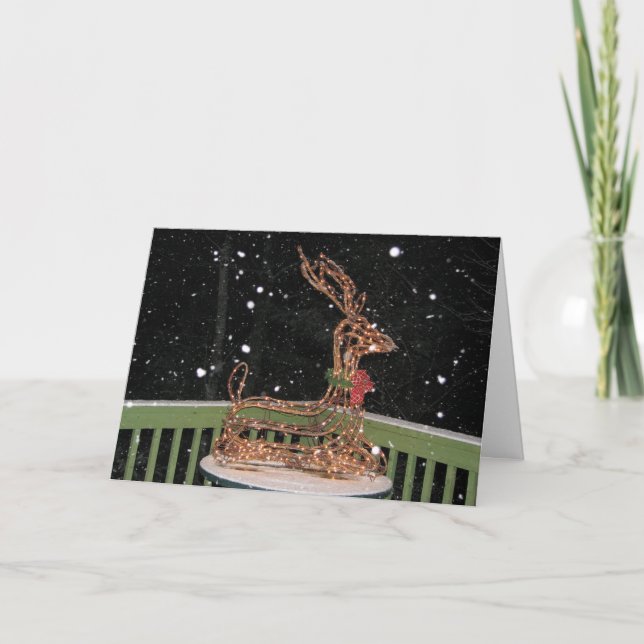 Weihnachtshändler Feiertagskarte (Vorderseite)