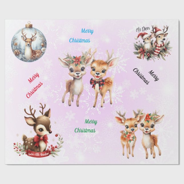 Weihnachtshändler Geschenkpapier (Flach)