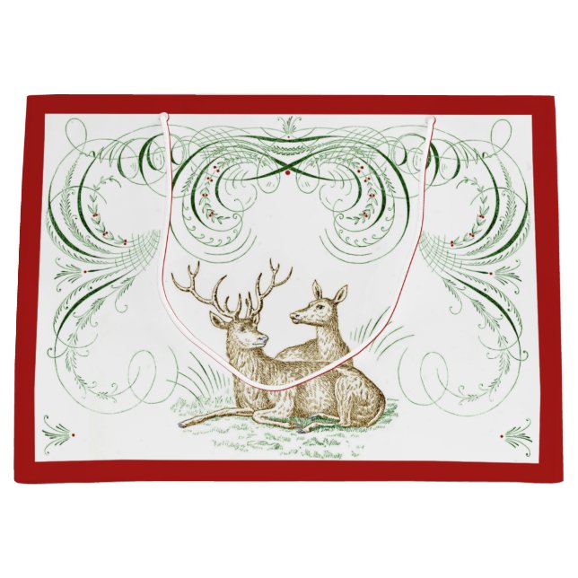 Weihnachtshändler Große Geschenktüte (Vorderseite)