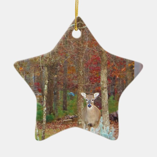 Weihnachtshändler Keramik Ornament (Vorne)