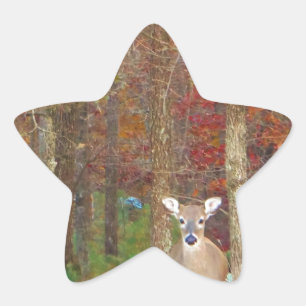Weihnachtshändler Stern-Aufkleber