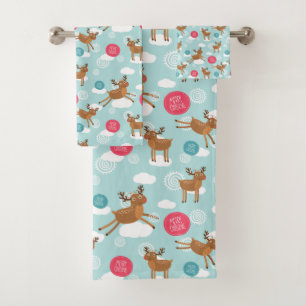 Weihnachtshandtuch Badhandtuch Set