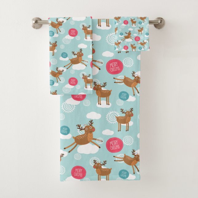 Weihnachtshandtuch Badhandtuch Set (Insitu)