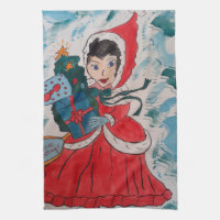 Weihnachtshandtuch des Weihnachtsmanns