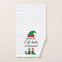 Weihnachtshandtuch - Elf Tastic 3