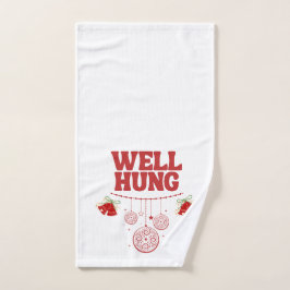 Weihnachtshandtuch - Hung Red Handtuch