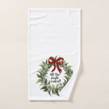 Weihnachtshandtuch - Jingle Ladys Wreath