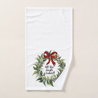 Weihnachtshandtuch - Jingle Ladys Wreath Handtuch