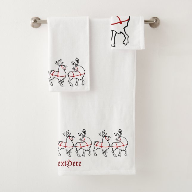 Weihnachtshandtuch Sets Personalisiert Urlaubstüch (Insitu)