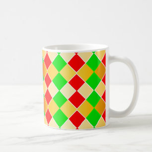 Weihnachtsharlekin Kaffeetasse