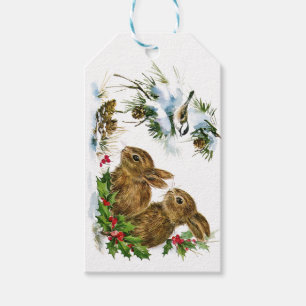 Weihnachtshäschen Geschenkanhänger