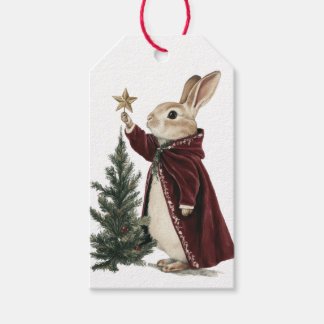 WEIHNACHTSHASE UND BAUMGESCHENKETIKETT GESCHENKANHÄNGER