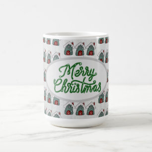 Weihnachtshäuser kaffeetasse