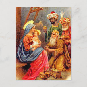 Weihnachtsheilige Feiertagspostkarte