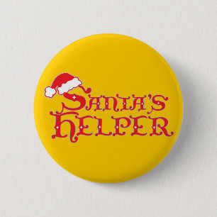 Weihnachtshelfer bunter Weihnachtsknopf/Abzeichen Button
