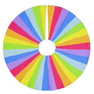 Weihnachtsheller Regenbogen-Baumrock Polyester Weihnachtsbaumdecke