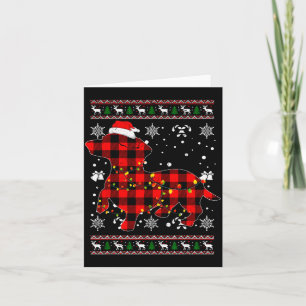 Weihnachtshemd für Dachshund-Liebhaber-Geschenk Sa Karte