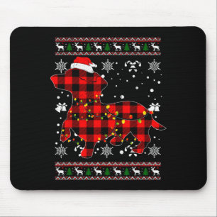 Weihnachtshemd für Dachshund-Liebhaber Geschenk Sa Mousepad