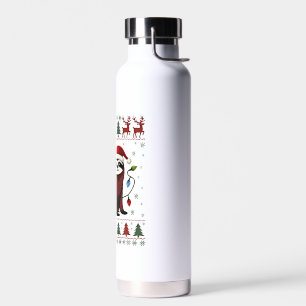 Weihnachtshemd für Faultierliebhaber Geschenk Sant Trinkflasche