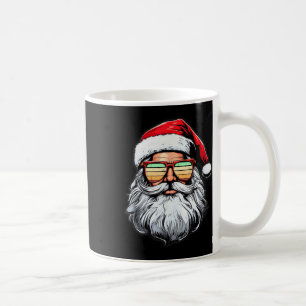 Weihnachtshemden mit Santa-Gesicht im Retro-Look f Kaffeetasse